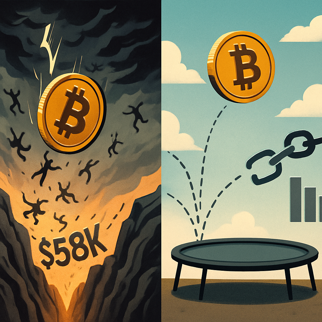 BTC本週觸底$58K後反彈,六月全球駭客損失同步下降至$7,590萬美元。
